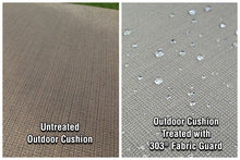 Load image into Gallery viewer, 303® Fabric Guard – Treated vs Untreated (Cushion)