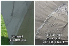 Load image into Gallery viewer, 303® Fabric Guard – Treated vs Untreated (Umbrella)