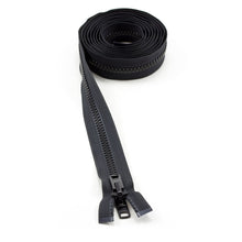 Load image into Gallery viewer, YKK® Vislon® #10 Double Pull Zipper – Black 108”