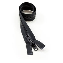 Load image into Gallery viewer, YKK® Vislon® #10 Double Pull Zipper – Black 18”