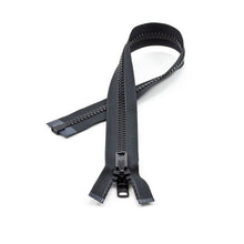 Load image into Gallery viewer, YKK® Vislon® #10 Double Pull Zipper – Black 24”