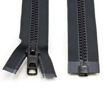 Load image into Gallery viewer, YKK® Vislon® #10 Double Pull Zipper – Black 240”