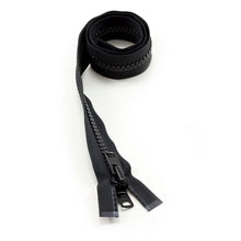 Load image into Gallery viewer, YKK® Vislon® #10 Double Pull Zipper – Black 30”