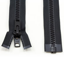 Load image into Gallery viewer, YKK® Vislon® #10 Double Pull Zipper – Black 30”