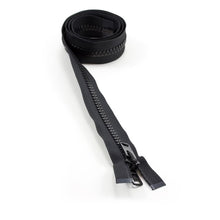 Load image into Gallery viewer, YKK® Vislon® #10 Double Pull Zipper – Black 42”