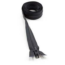Load image into Gallery viewer, YKK® Vislon® #10 Double Pull Zipper – Black 54”