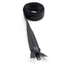 Load image into Gallery viewer, YKK® Vislon® #10 Double Pull Zipper – Black 54”