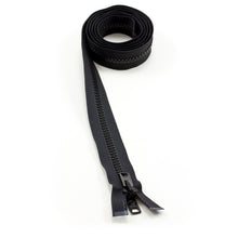 Load image into Gallery viewer, YKK® Vislon® #10 Double Pull Zipper – Black 66”