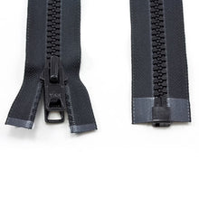 Load image into Gallery viewer, YKK® Vislon® #10 Double Pull Zipper – Black 78”