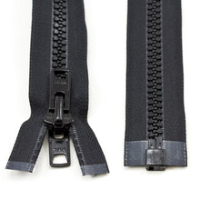 Load image into Gallery viewer, YKK® Vislon® #10 Double Pull Zipper – Black 90”