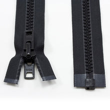 Load image into Gallery viewer, YKK® Vislon® #10 Double Pull Zipper – Black 96”