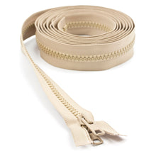 Load image into Gallery viewer, YKK® Vislon® #10 Double Pull Zipper – Light Beige 120”