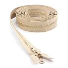 Load image into Gallery viewer, YKK® Vislon® #10 Double Pull Zipper – Light Beige 120”