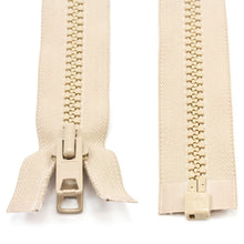 Load image into Gallery viewer, YKK® Vislon® #10 Double Pull Zipper – Light Beige 120”