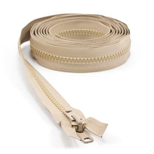 Load image into Gallery viewer, YKK® Vislon® #10 Double Pull Zipper – Light Beige 144”
