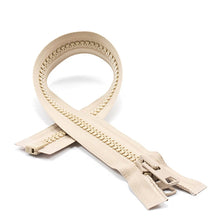 Load image into Gallery viewer, YKK® Vislon® #10 Double Pull Zipper – Light Beige 18”