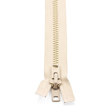 Load image into Gallery viewer, YKK® Vislon® #10 Double Pull Zipper – Light Beige 18”