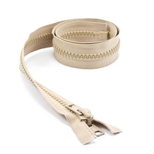 Load image into Gallery viewer, YKK® Vislon® #10 Double Pull Zipper – Light Beige 36”