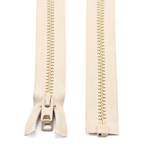 Load image into Gallery viewer, YKK® Vislon® #10 Double Pull Zipper – Light Beige 36”