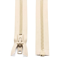 Load image into Gallery viewer, YKK® Vislon® #10 Double Pull Zipper – Light Beige 36”