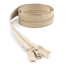 Load image into Gallery viewer, YKK® Vislon® #10 Double Pull Zipper – Light Beige 54”