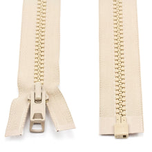 Load image into Gallery viewer, YKK® Vislon® #10 Double Pull Zipper – Light Beige 54”