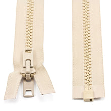 Load image into Gallery viewer, YKK® Vislon® #10 Double Pull Zipper – Light Beige 54”