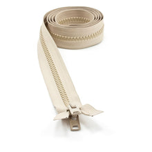 Load image into Gallery viewer, YKK® Vislon® #10 Double Pull Zipper – Light Beige 60”