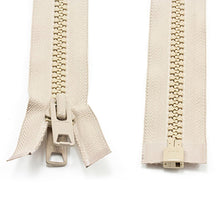 Load image into Gallery viewer, YKK® Vislon® #10 Double Pull Zipper – Light Beige 72”