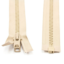 Load image into Gallery viewer, YKK® Vislon® #10 Double Pull Zipper – Light Beige 84”