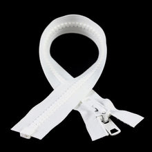 Load image into Gallery viewer, YKK® Vislon® #10 Double Pull Zipper – White 30”