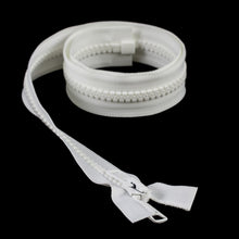 Load image into Gallery viewer, YKK® Vislon® #10 Double Pull Zipper – White 36”