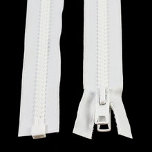 Load image into Gallery viewer, YKK® Vislon® #10 Double Pull Zipper – White 54”