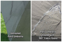 Load image into Gallery viewer, 303® Fabric Guard – Treated vs Untreated (Umbrella)
