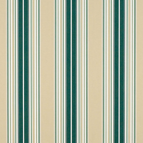 Sunbrella® Forest Green / Beige / Natural Fancy Stripe 46” 4932-0000 
