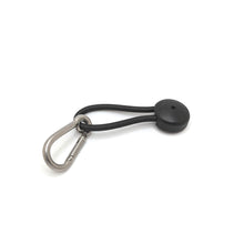 Load image into Gallery viewer, Stayput® Shock Cord Loop #70B – Black Nylon (With Carabiner)
