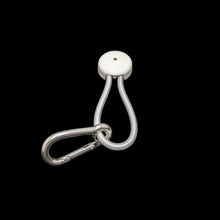 Load image into Gallery viewer, Stayput® Shock Cord Loop #70W – White Nylon (With Carabiner)
