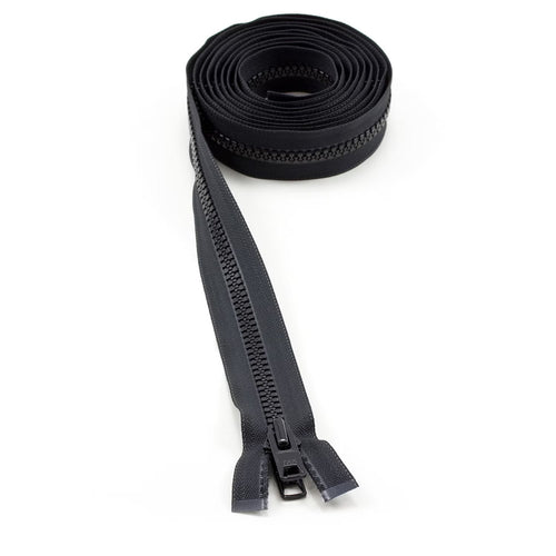 YKK® Vislon® #10 Double Pull Zipper – Black 108”