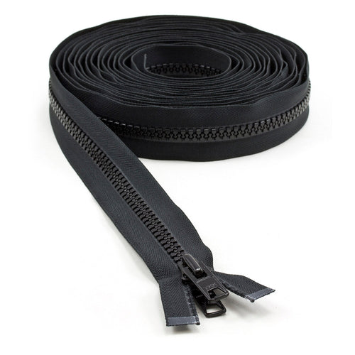 YKK® Vislon® #10 Double Pull Zipper – Black 240”