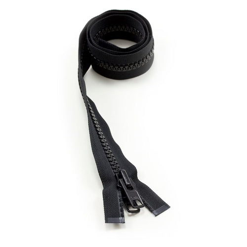 YKK® Vislon® #10 Double Pull Zipper – Black 30”