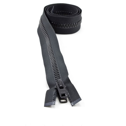 YKK® Vislon® #10 Double Pull Zipper – Black 36”