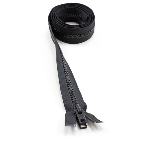 YKK® Vislon® #10 Double Pull Zipper – Black 54”
