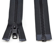 Load image into Gallery viewer, YKK® Vislon® #10 Double Pull Zipper – Black 60”
