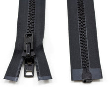 Load image into Gallery viewer, YKK® Vislon® #10 Double Pull Zipper – Black 60”
