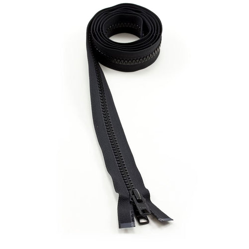 YKK® Vislon® #10 Double Pull Zipper – Black 66”