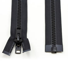 Load image into Gallery viewer, YKK® Vislon® #10 Double Pull Zipper – Black 66”
