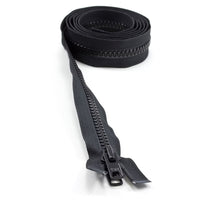 Load image into Gallery viewer, YKK® Vislon® #10 Double Pull Zipper – Black 72”
