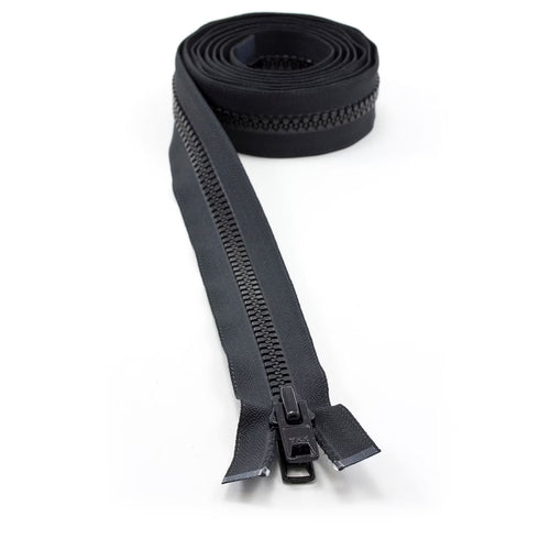 YKK® Vislon® #10 Double Pull Zipper – Black 78”