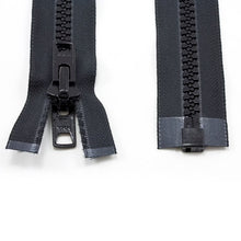 Load image into Gallery viewer, YKK® Vislon® #10 Double Pull Zipper – Black 78”
