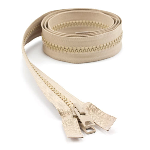 YKK® Vislon® #10 Double Pull Zipper – Light Beige 54”